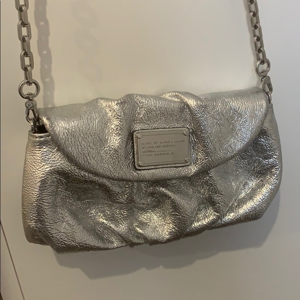 Marc Jacobs silver crossbody